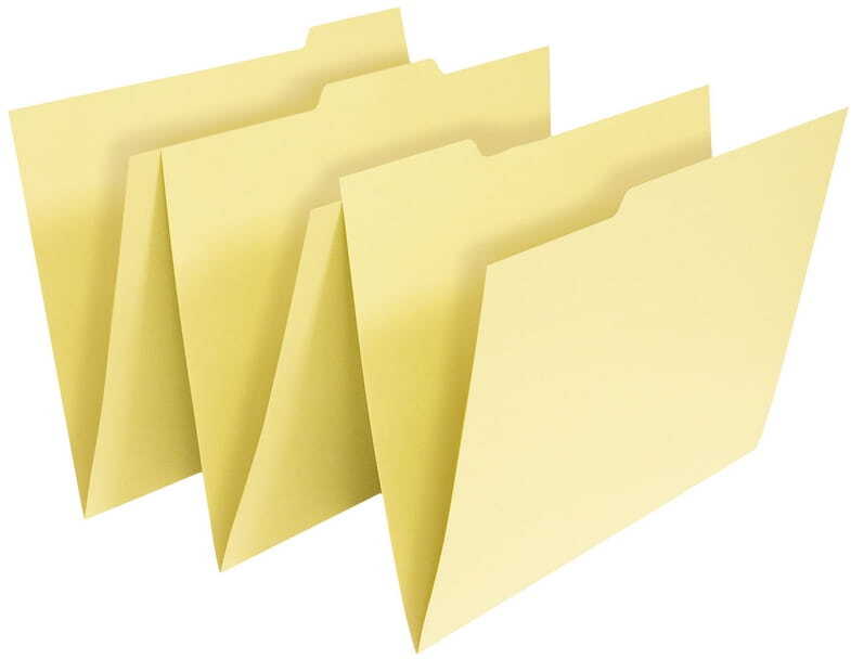 Teczka kartonowa Spiral, z registrami, Manila, A4, 3 sztuki