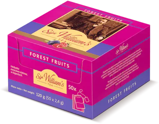 Herbata owocowa w kopertach Sir William’s Forest Fruits, owoce leśne, 50 sztuk x 2.4g