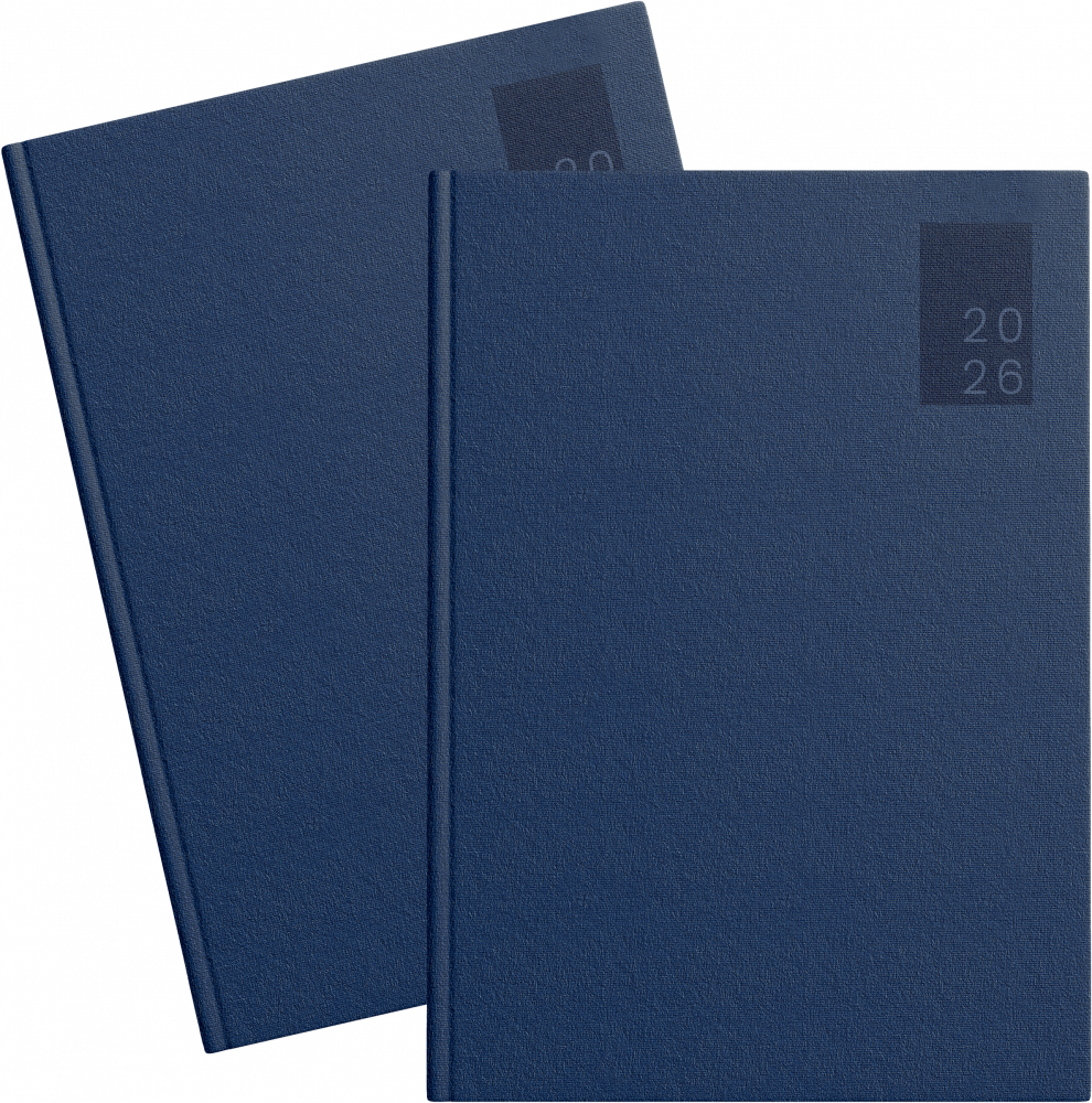 2x Kalendarz książkowy 2026 TOP 2000 Basic, A5, dzienny, granatowy