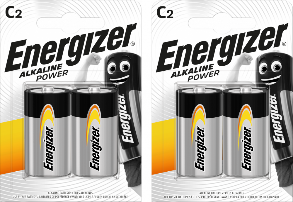 2x Bateria alkaliczna Energizer, C, 1.5V, LR14, 2 sztuki