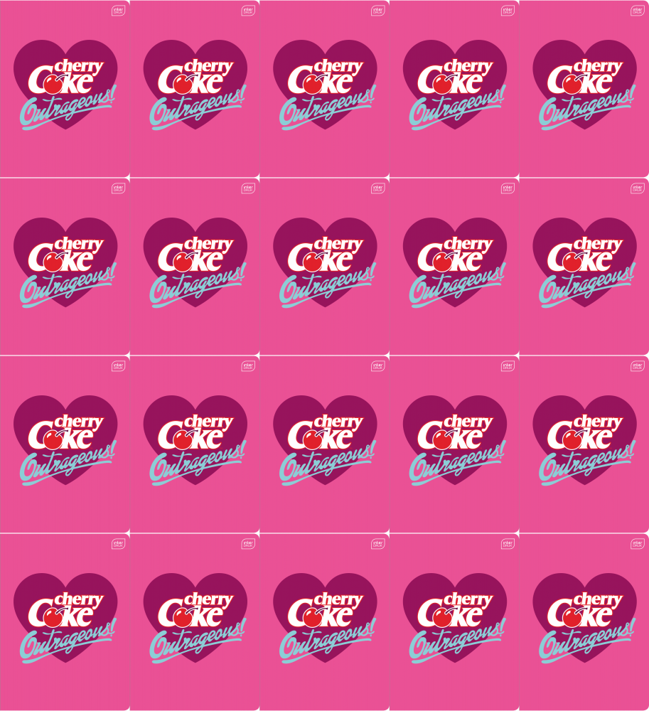 20x Zeszyt A5 Interdruk Coca Cola, w kratkę, 32 kartki, mix wzorów
