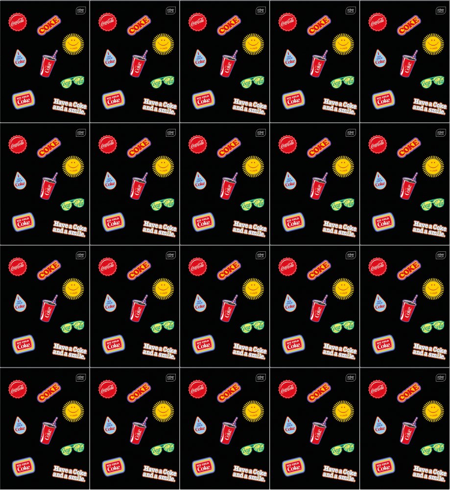 20x Zeszyt do słówek Interdruk Coca Cola, A6, 32 kartki, Mat+UV, mix wzorów