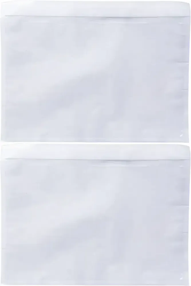 2x Foliopaki kurierskie Emerson, C6, bez nadruku, 100 sztuk, transparentny