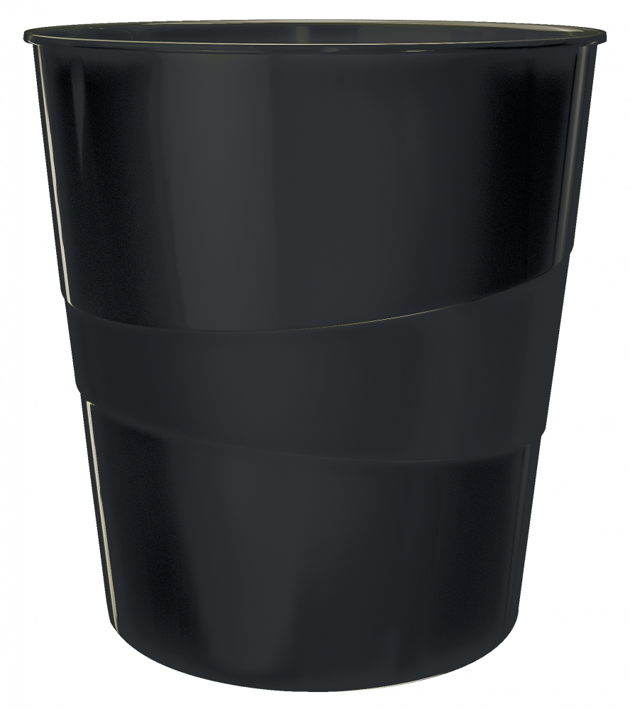 Kosz na śmieci Leitz Wow, 15l, czarny