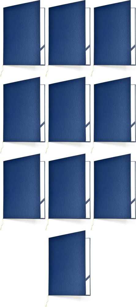 10x Okładka do dyplomów Galeria Papieru, A4, granatowy