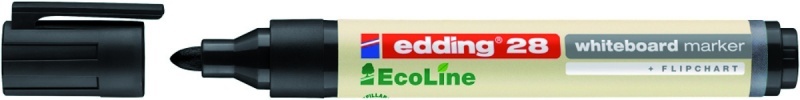 Marker suchościeralny edding 28 EcoLine, okrągła, 1.5-3mm, czarny