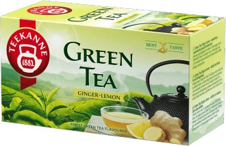 Herbata zielona smakowa w kopertach Teekanne Ginger Lemon, imbir i cytryna, 20 sztuk x 1.75g