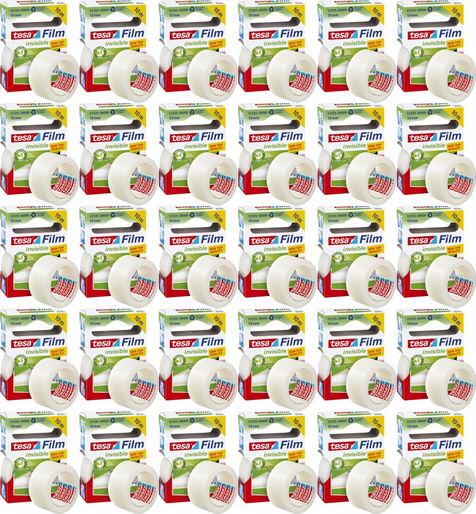 40x Taśma klejąca Tesa Film Invisible, 19mmx10m, przezroczysty