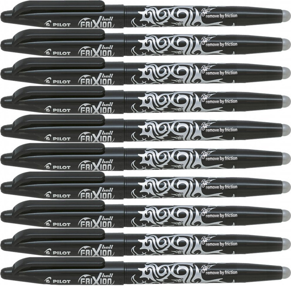 2x Pióro kulkowe wymazywalne Pilot Frixion Ball, 0.7mm, czarny