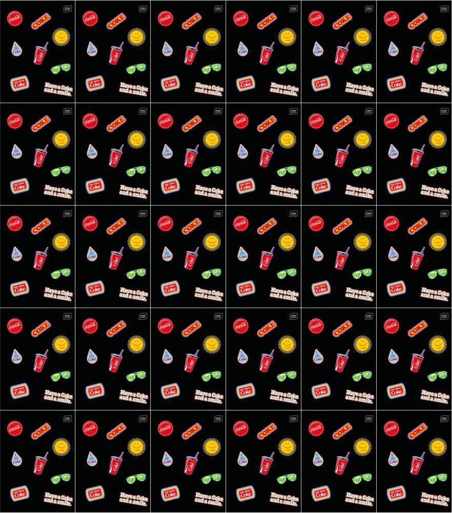 40x Zeszyt do słówek Interdruk Coca Cola, A6, 32 kartki, Mat+UV, mix wzorów