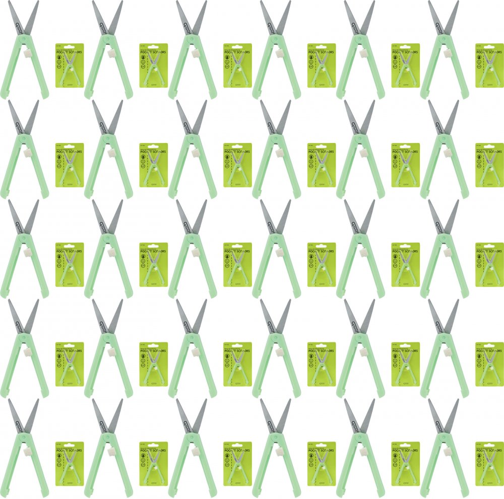 30x Nożyczki kieszonkowe Grand GR-7425, 11cm, zielony