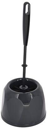 Szczotka do toalety York Midi, z podstawką, czarny