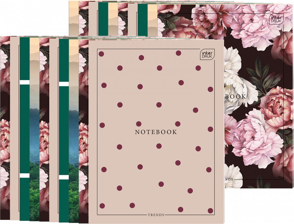 20x Zeszyt do słówek w kratkę Interdruk, A6, 32 kartki, mix wzorów