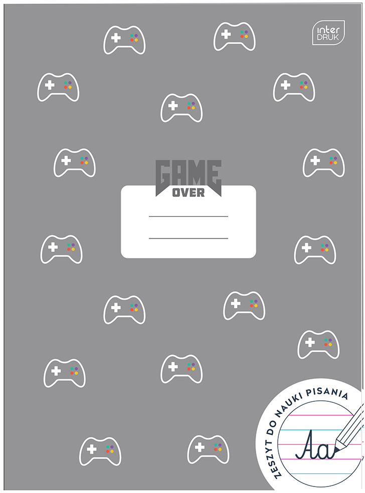 Zeszyt w wąskie kolorowe linie Interdruk UV Boys, A4, 32 kartki, mix wzorów