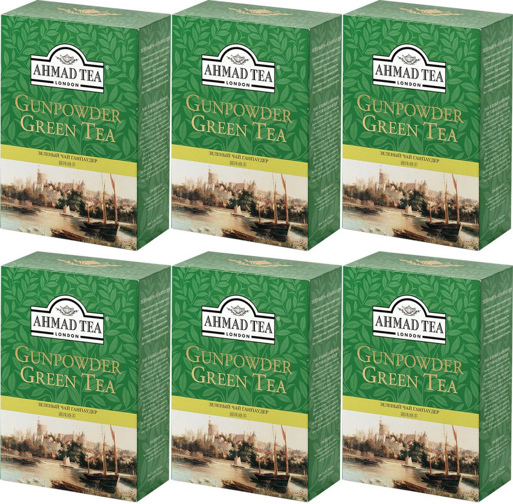 6x Herbata zielona liściasta Ahmad Tea, 100g