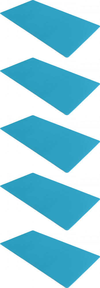 5x Podkład na biurko Leitz Ergo Cosy, 800x400mm, niebieski