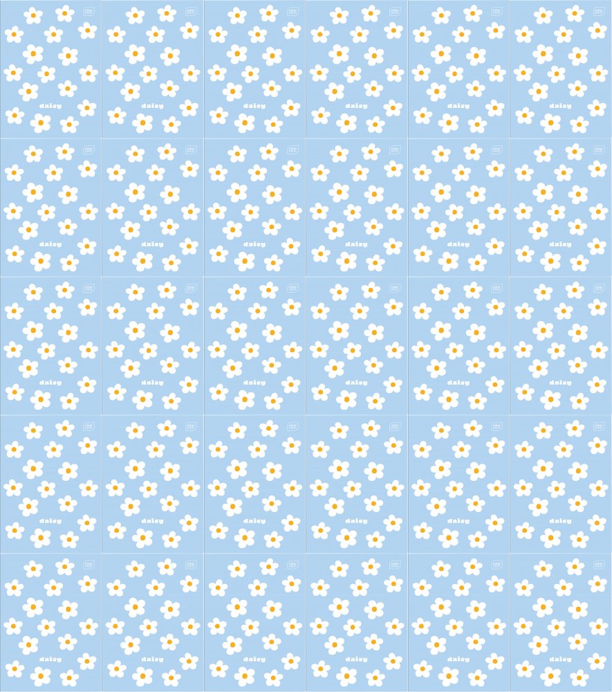 30x Zeszyt do słówek w kratkę Interdruk, A6, 16 kartek, mix wzorów