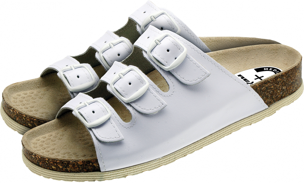 Klapki damskie Medibut BMKLAKOR3PAS W, rozmiar 39, biały