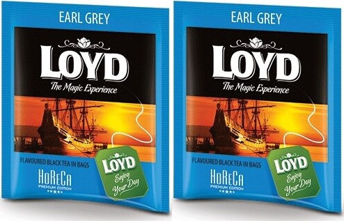 2x Herbata Earl Grey w kopertach Loyd, 500 sztuk x 1.7g