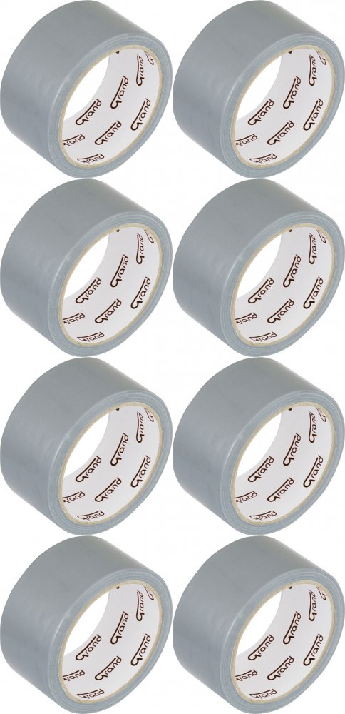 8x Taśma zbrojona Grand, 48mmx10m, srebrny