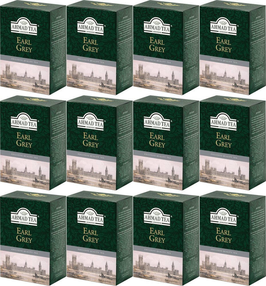 12x Herbata earl grey liściasta Ahmad Tea, 100g