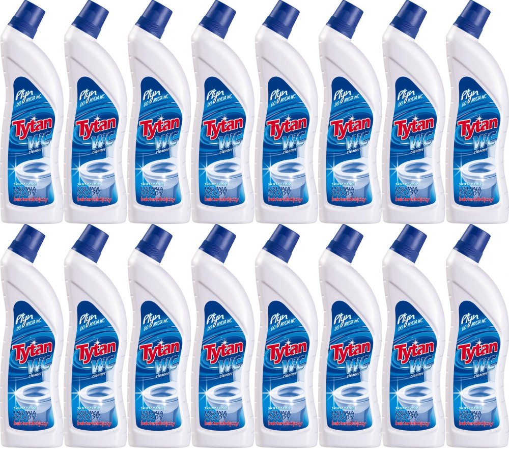 16x Płyn do czyszczenia WC Tytan, morski, 700g