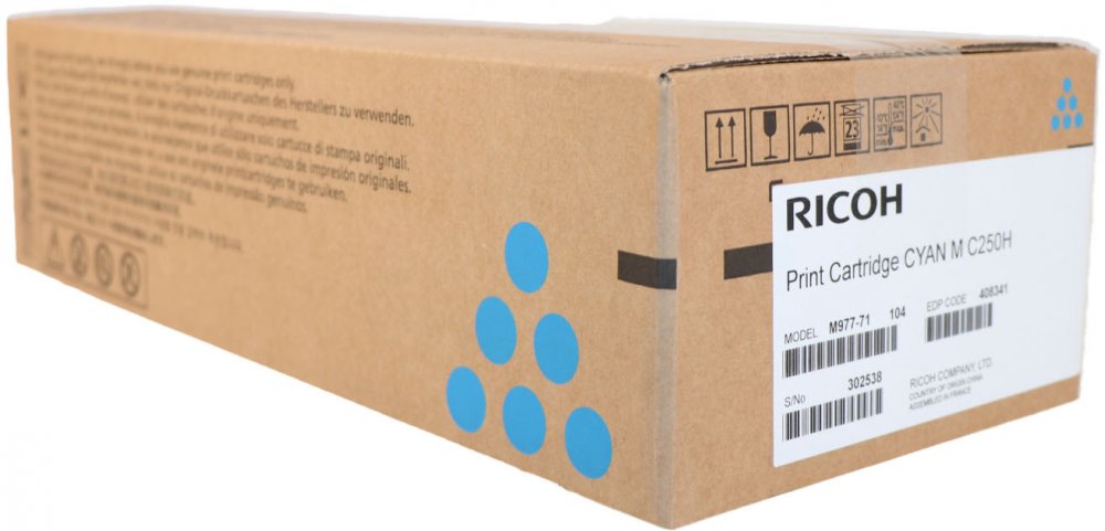 Toner Ricoh (408341), 6300 stron, cyan (błękitny)