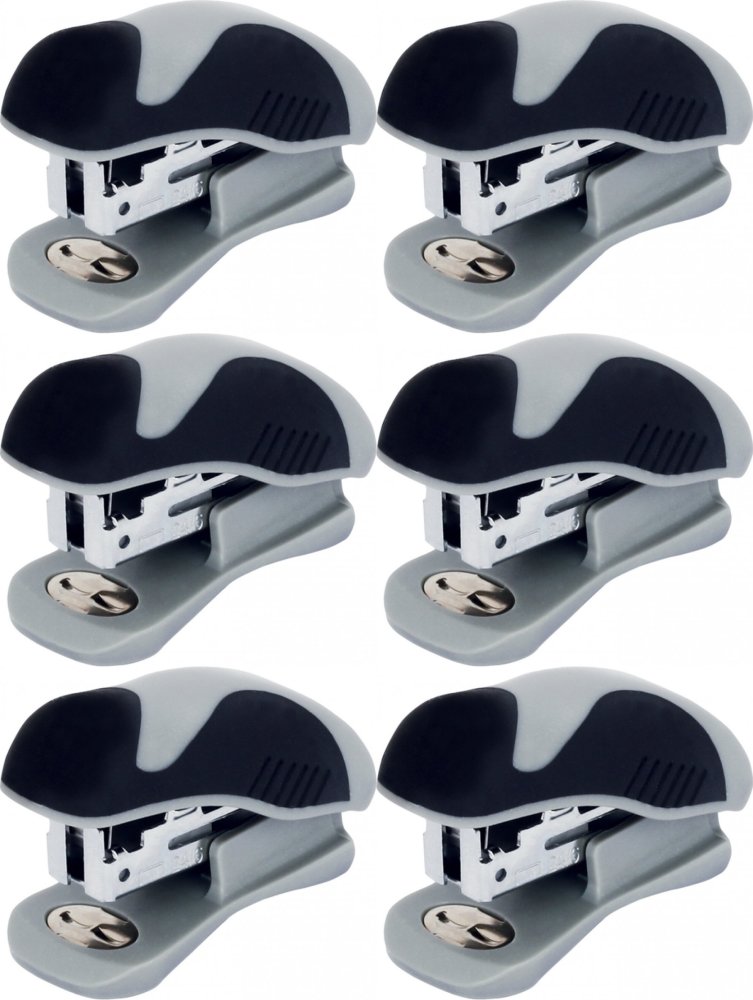 6x Zszywacz Eagle Alpha S5027B, do 15 kartek, czarny