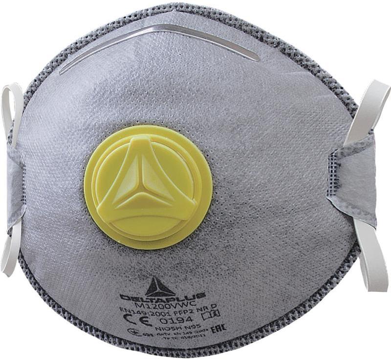 Półmaska Delta Plus M1200VW, z zaworem, szary