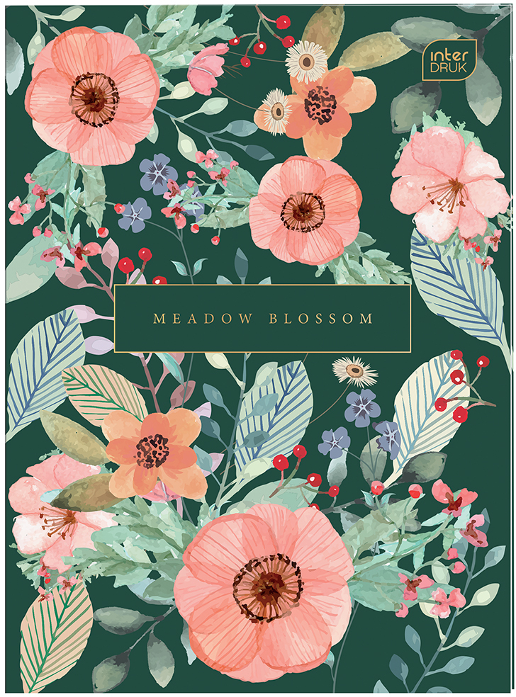 Zeszyt w linie Interdruk UV, A4, 96 kartek, mix wzorów