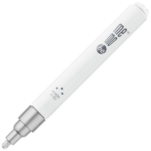 Marker olejowy MemoBe MM301, okrągła, 2-4mm, srebrny