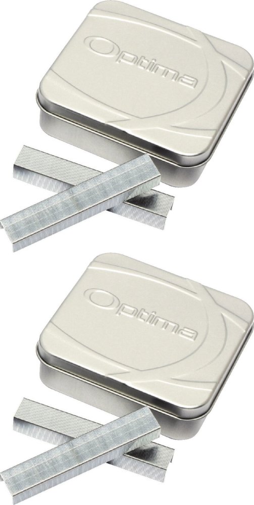 2x Zszywki Rapid Optima HD70, do zszywaczy elektrycznych, 2500 sztuk, srebrny