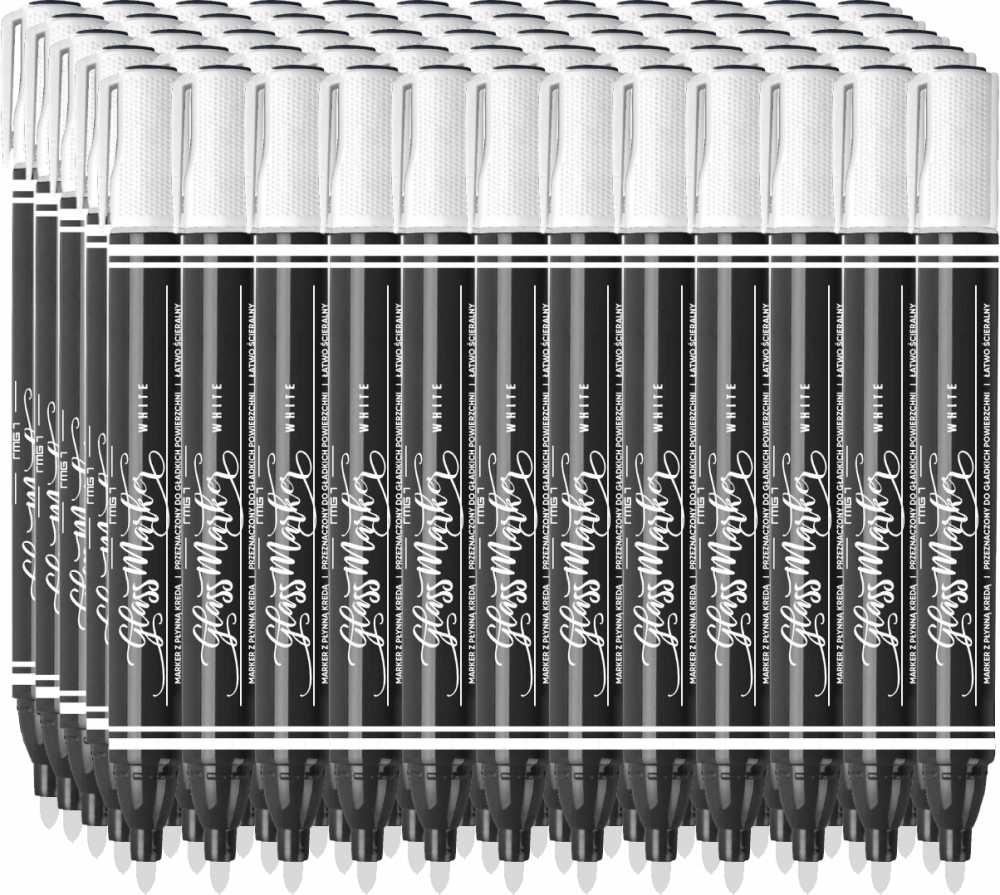 60x Marker kredowy Rystor RMG-1, 4mm, biały