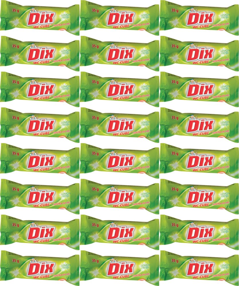 24x Kostka do WC Dix Gold Drop, zapas, cytrynowy, 35g