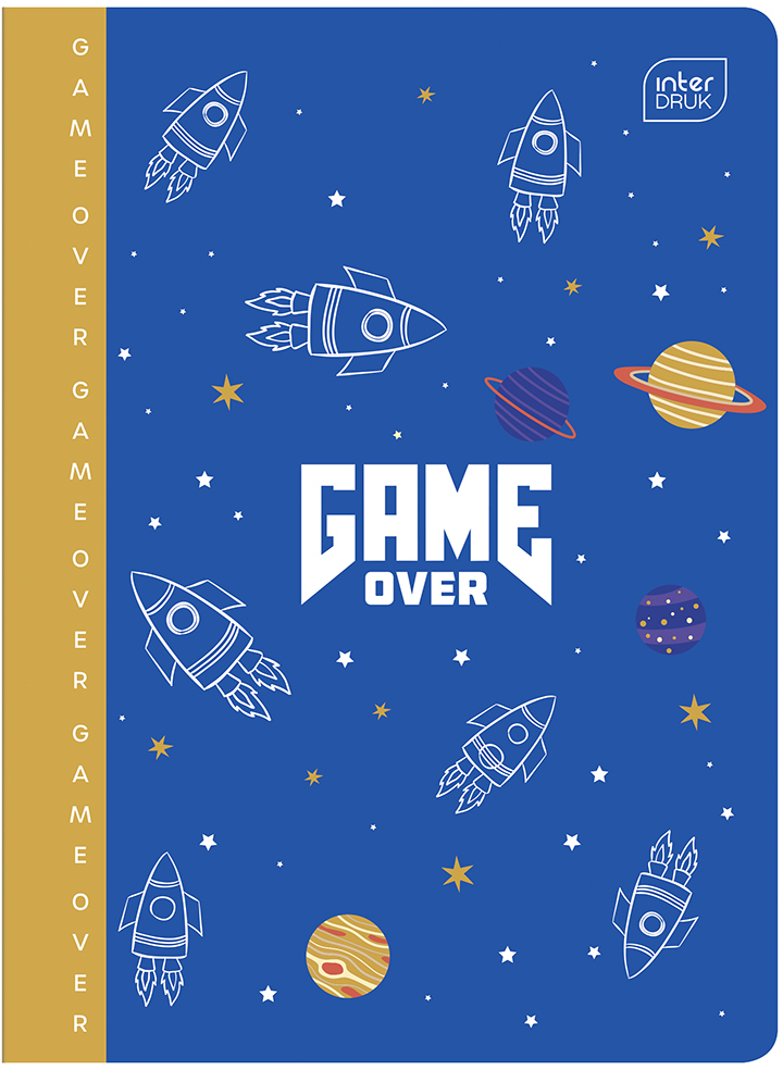 Zeszyt w kratkę Interdruk UV Boys, A5, 32 kartki, mix wzorów