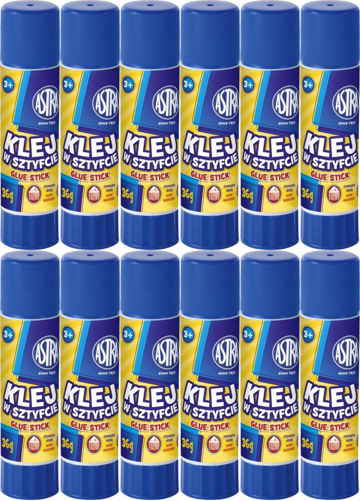 12x Klej w sztyfcie Astra, 21g
