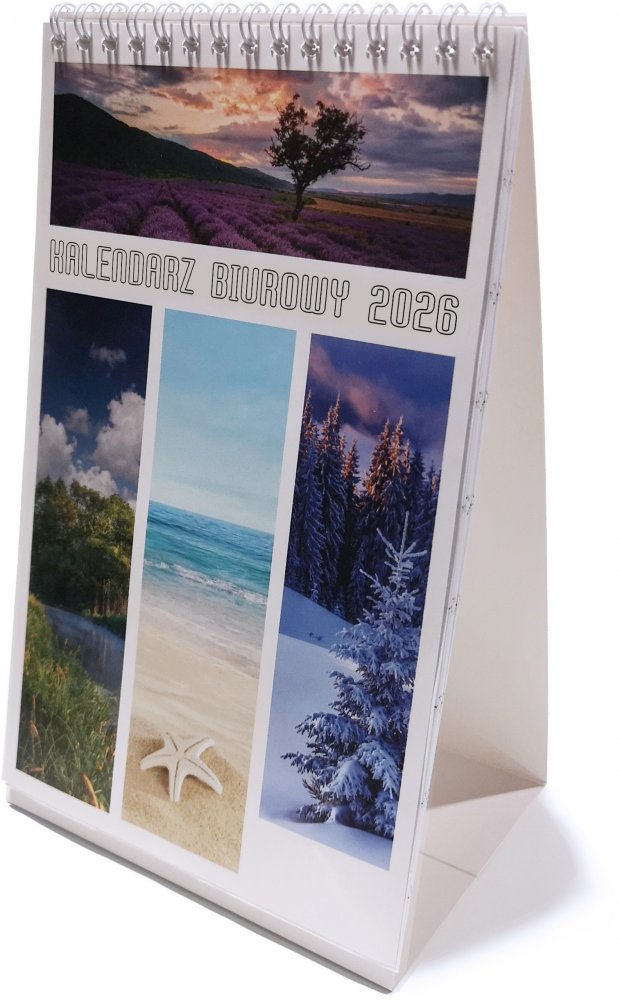 Kalendarz na biurko 2026, Udziałowiec, Merkury, 130x210mm, tygodniowy, 28 kartek