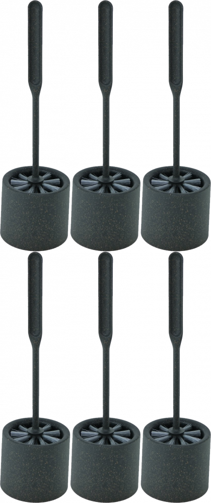 6x Szczotka do toalety Eco Natural by York reSTART, z podstawką, mix kolorów