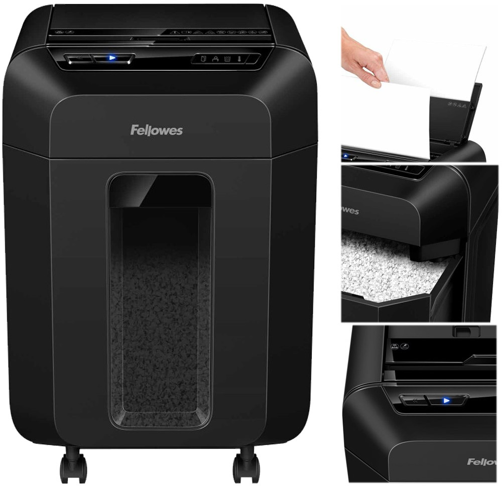 Niszczarka do papieru automatyczna Fellowes AutoMax 80M, miniścinek 4x12mm, 80 kartek, P-4/T-4 DIN, czarny