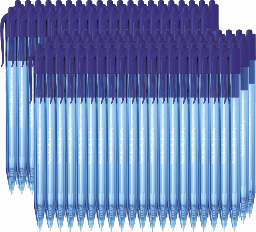 100x Długopis automatyczny Paper Mate, InkJoy 100RT, M (1mm), niebieski