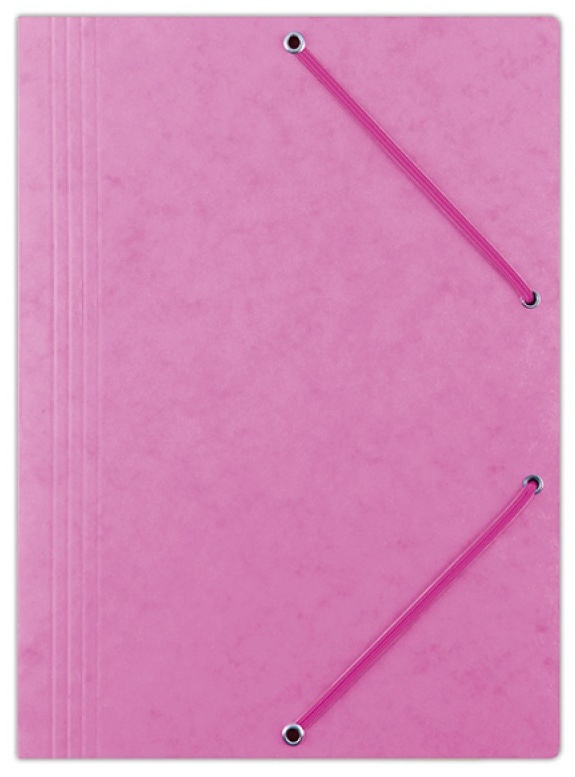 Teczka z gumką Office Products A4, 390g/m2, preszpanowa, różowy