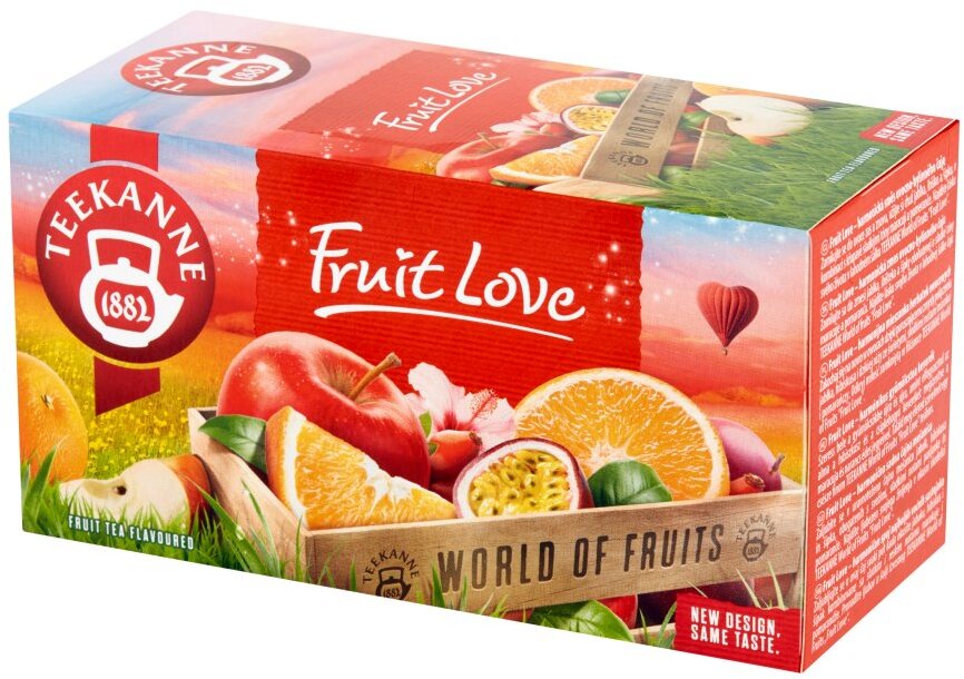 Herbata owocowa w kopertach Teekanne Fruit Love, 20 sztuk x 2.25g