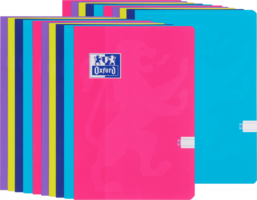 20x Zeszyt w linie Oxford Touch, A4, miękka oprawa, 32 kartki, mix kolorów