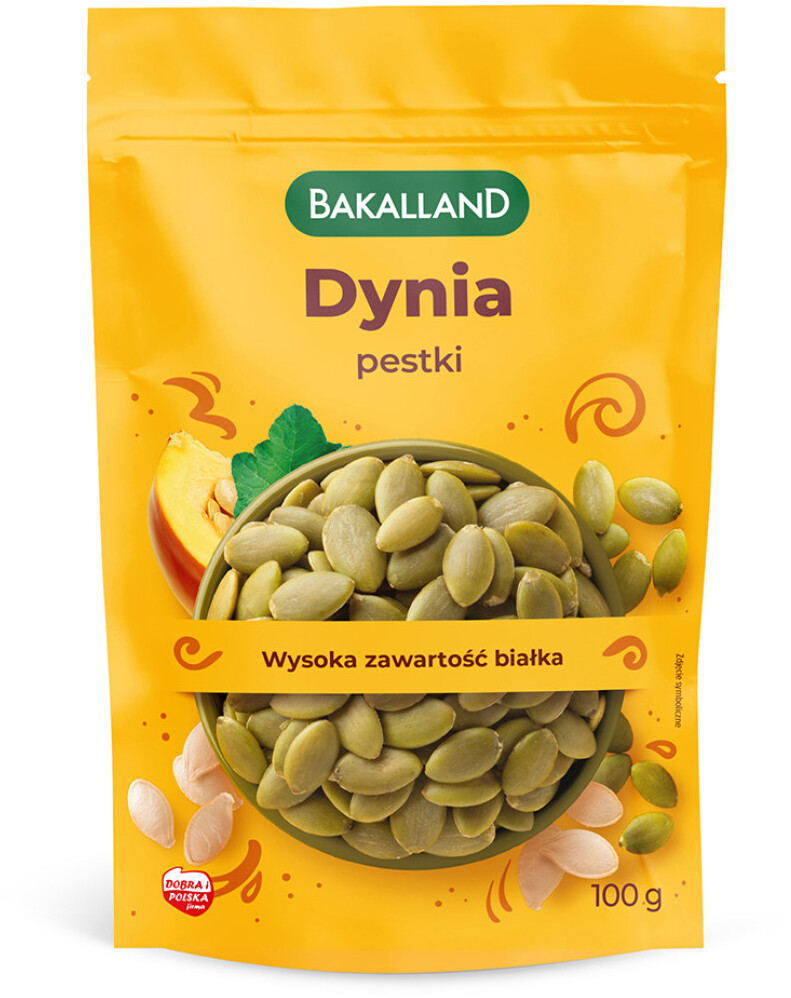 Pestki dyni łuskane Bakalland, 100g