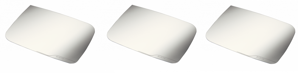 3x Podkład ochronny na biurko Leitz, 40x53cm, przezroczysty