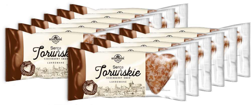 12x Pierniki Kopernik Serca Toruńskie korzenny, 120g
