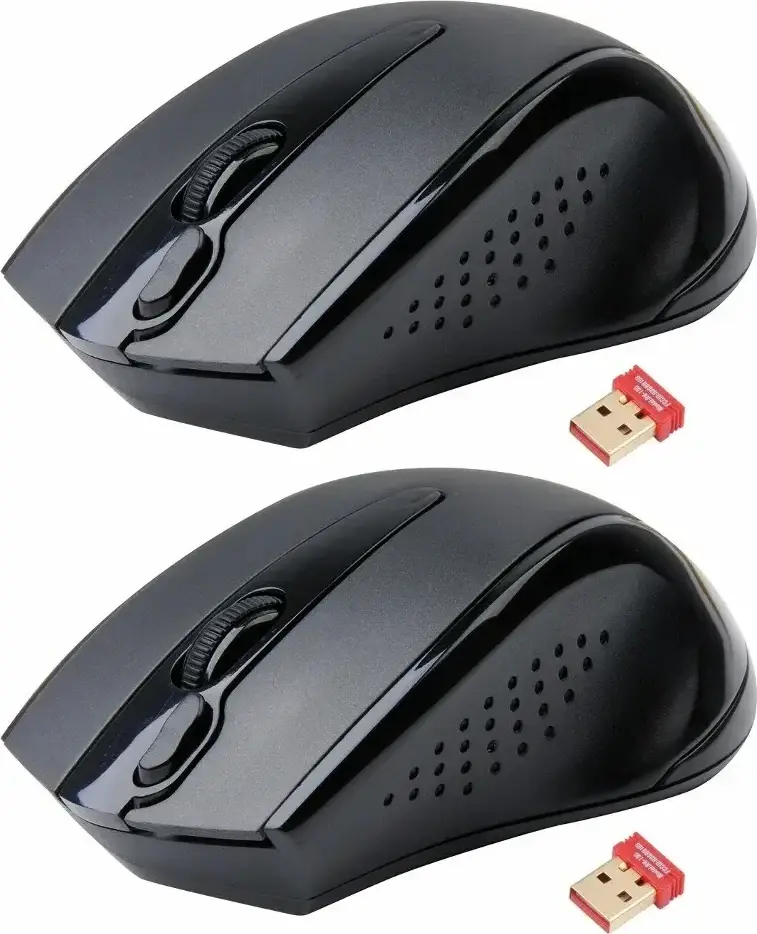 2x Myszka bezprzewodowa A4Tech G9-500F-1, optyczna, czarny