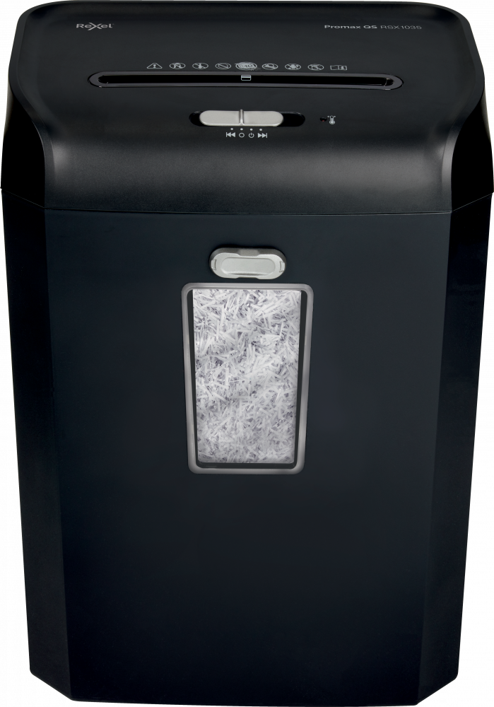 Niszczarka Rexel ProMax QS RSX1035, konfetti 4x40mm, 10 kartek, P-4 DIN, czarny