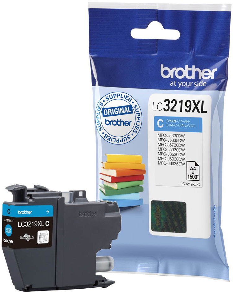 Tusz Brother (LC3219XLC), 1500 stron, cyan (błękitny)