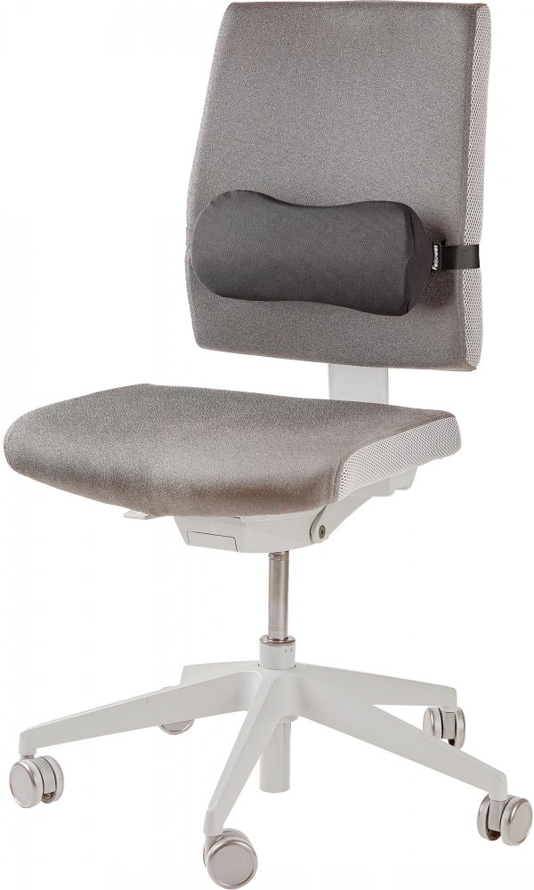 Poduszka lędźwiowa Fellowes Breyta, 170x350x60mm, czarny